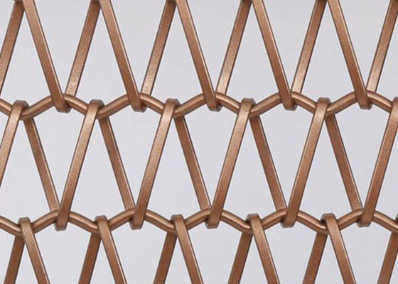 Stainless Steel 304 Straight Rod Architectural Spiral Mesh For Interior And Exterior Decoration