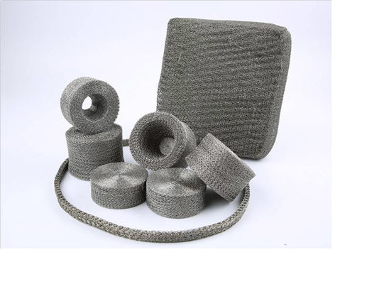 0.28mm Diameter Double Wires Flattened Knitted Filter Screen Mesh For Liquid