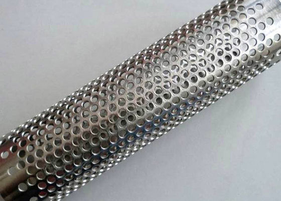 Mild Carbon Steel Perforated Pipe Filter Screen Mesh With Perfect Recyclability