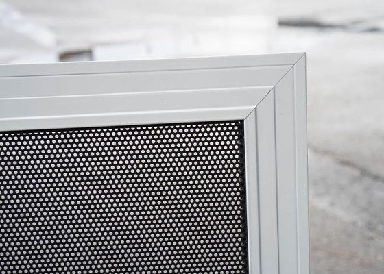 2mm Perforated Aluminum Security Screen 40% Open Area 750-1200mm Width