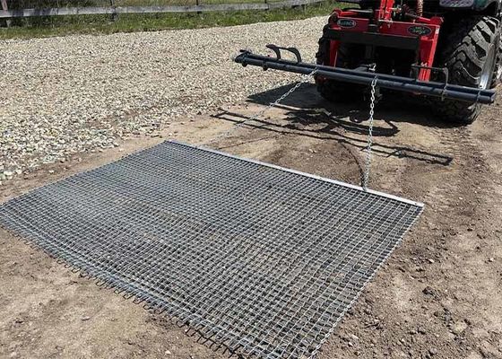 Baseball Field Drag Mat 36x36in Galvanized Steel 3/8in Depth