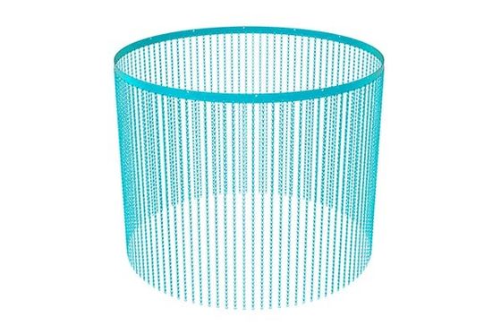 Fine Appearance and Fireproof Feature High Melting Point Aluminum Decorative Wire Mesh with Anodized Treatment
