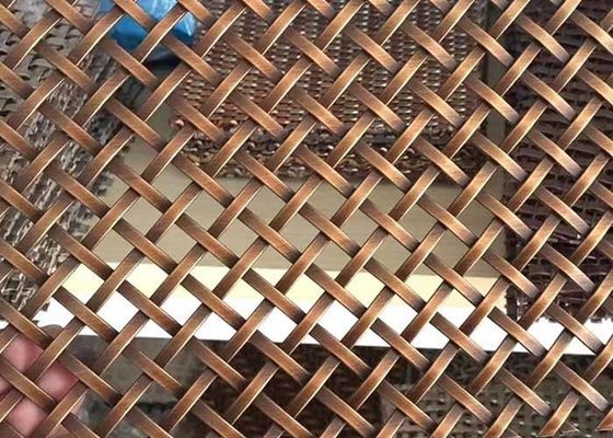 Versatile 2mm Thickness Decorative Wire Grilles For Cabinet And Architectural Decorations 31% Open Area