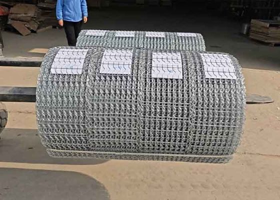 10 Lines Wire Galvanized Oil Pipeline Reinforced Welded Wire Mesh For Offshore