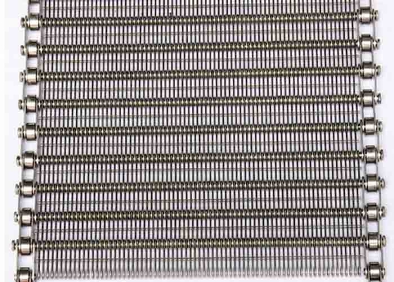 Food Grade Stainless Steel Eye Link Belt SS304 SS316 Custom Width