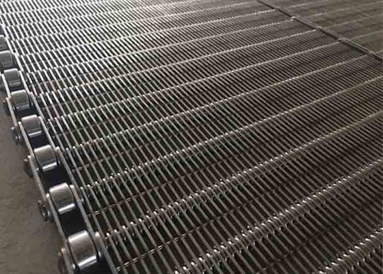 Food Grade Stainless Steel Eye Link Belt SS304 SS316 Custom Width