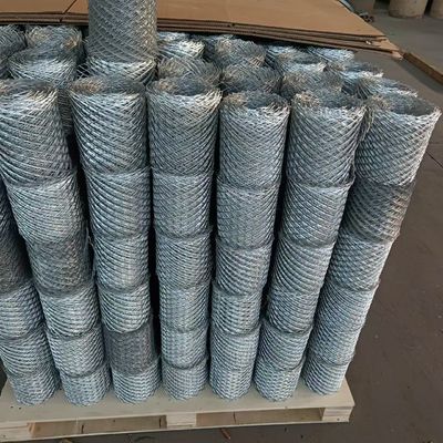 Galvanized Steel Brick Reinforcement Mesh 0.3mm Thickness 15x25mm Diamond Hole