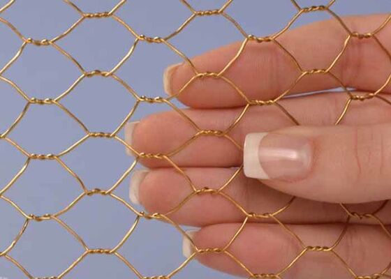 Brass/Copper/Bronze Hexagonal Wire Mesh With Bright Color