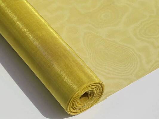 60 Mesh  0.5m-1m Width Brass Wire Mesh For Architectural, Industrial, Chemical Areas