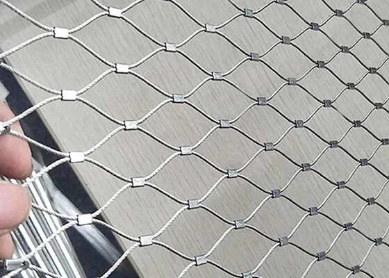 Stainless Steel Wire Rope Mesh Safety Netting Flexible Cable Net for Balustrade Infill Fall Protection
