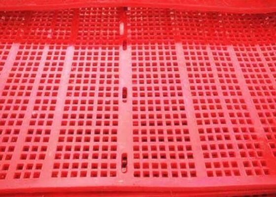 High-Elasticity Tensioned Polyurethane Screen 5.5x5.5mm Square Opening for Gold Ore Screening
