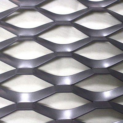 Decoration Expanded Metal Panels Aluminum Curtain Wall For 6.0mm Thickness supplier