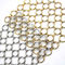 Gold Ring Mesh Decorative Metal Screen As Curtain Wall And Room Divider supplier