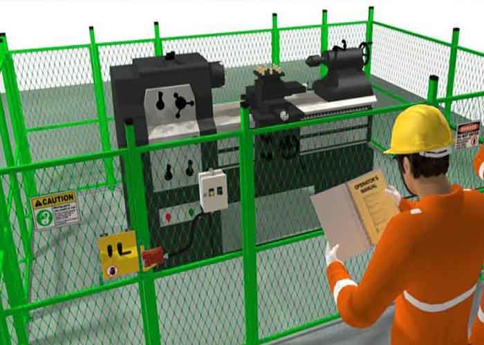 Diamond Expanded Metal Machine Guard Fencing for Operator Safety