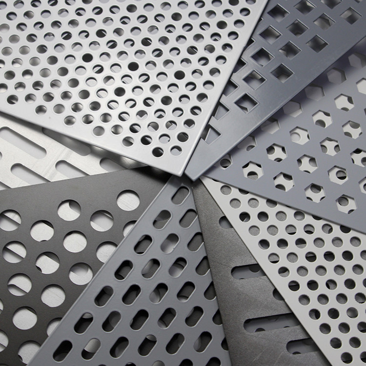 Decorative Round Hole Perforated Metal Sheet , Perforated