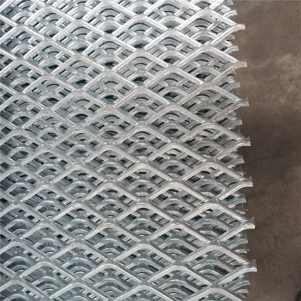 Durable Iron Steel Expanded Wire Mesh Ceiling / Expanded Metal Panels