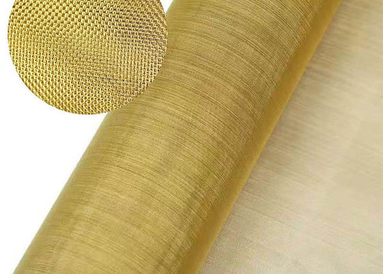 100mesh Brass Wire Mesh 0.5m-1m Width for Architectural Decoration