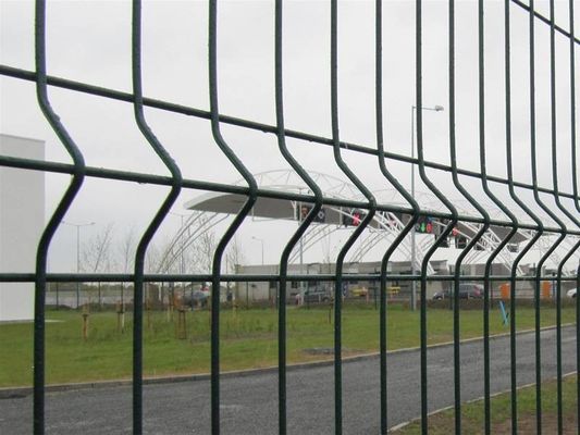 50×200mm 4mm Curved Garden Fence With Peach Post