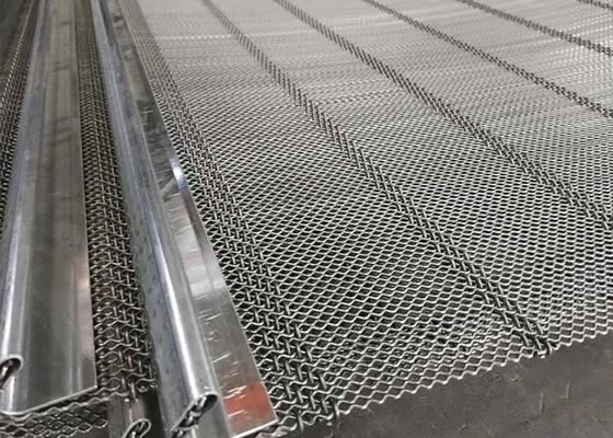 Steel Wire Support Strip Self Cleaning Screen Mesh With Less Plugging And Blinding