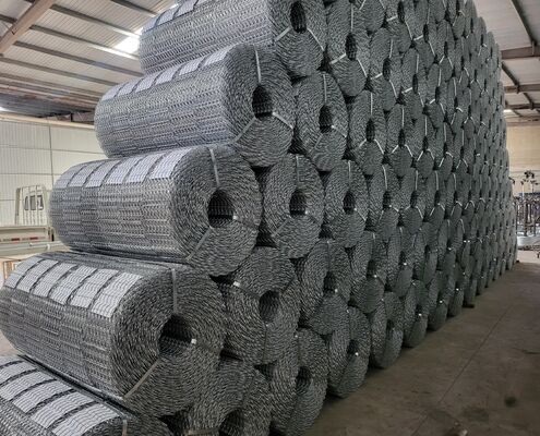 Hot Dipped Galvanized Pipeline Reinforced Mesh Anti Corrosion Heavy Duty