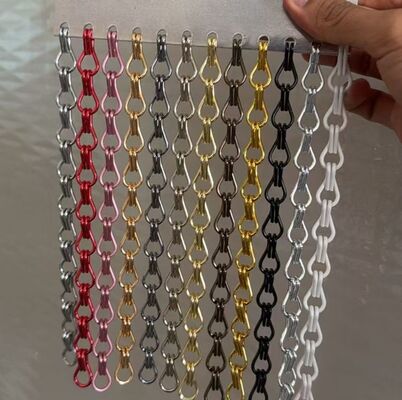 304 Stainless Steel Hook Chain Metal Curtain with Customizable Panel Size and Interlocking Design for Interior Space Division
