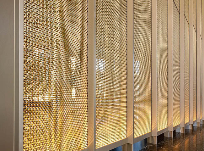 Malha rígida decorativa arquitetónica para a separação do espaço