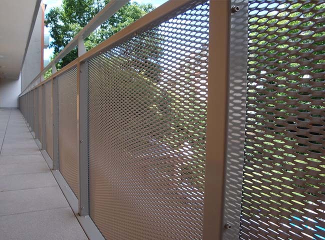 Expanded Metal Balustrade and Railing Infill Panels Safety , Robust And ...